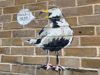 Worthing street art seagull on electrical box