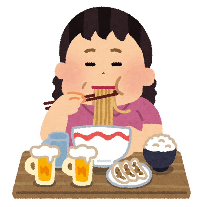 食べ過ぎの人のイラスト 女性 かわいいフリー素材集 いらすとや