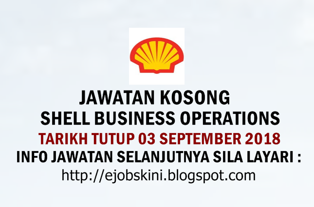 Jawatan Kosong Shell Business Operations Ogos 2018
