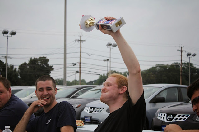 Rochester Hot Dog Eating Contest Winner at Hoselton Auto Mall! Courtesy of Zweigles