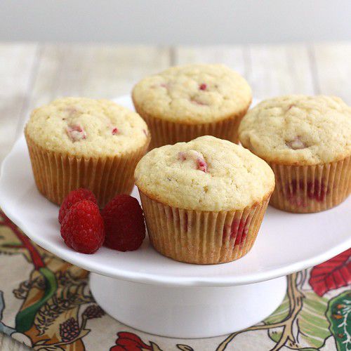 Raspberry Rhubarb Muffins Recipe