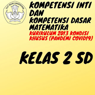 KI KD Matematika Kelas 2 SD Kurikulum 2013 Kondisi Khusus