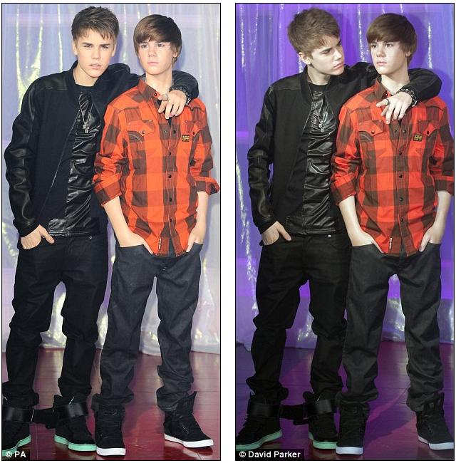 bieber waxwork. Spot the difference: Bieber