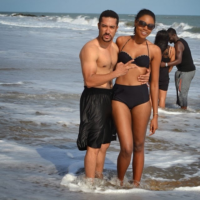 Yvonne Nelson beach birthday party