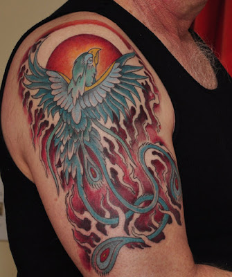 The phoenix is a popular image in tattooing yet one that you don 39t see too