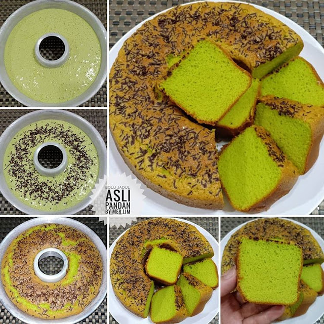 Resep dan Cara Membuat Cake Jadul Pandan Sederhana