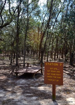 We passed on the fitness stations