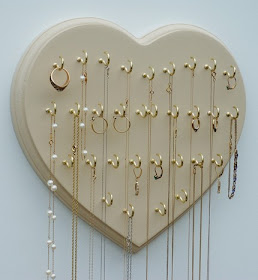 wall-mounted necklace holder
