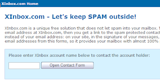 XInbox-free spam protected contact form