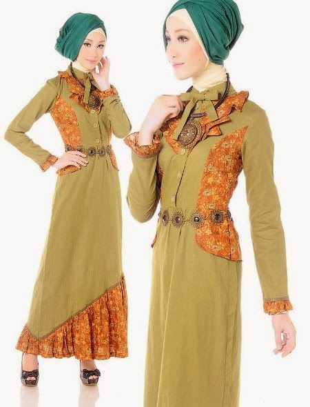  Model  Baju  Gamis  Batik untuk Wanita Muslimah  Model  Baju  