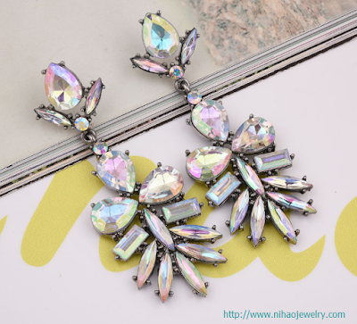 alloy plating earring (color)