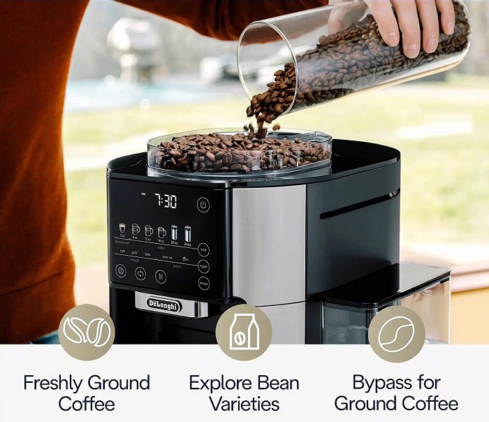 With Built-in Coffee Beans Grinder