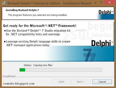 Tutorial / Cara Install Borland Delphi 7 Di Windows 7, Windows 8, dan Windows 10