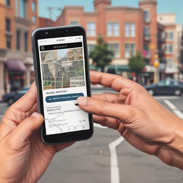 Hand holding a smartphone searching for 'injury attorneys near me' with search results on the screen