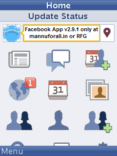 Download Facebook App v2.9.1 Handler UI204 for Any Java 