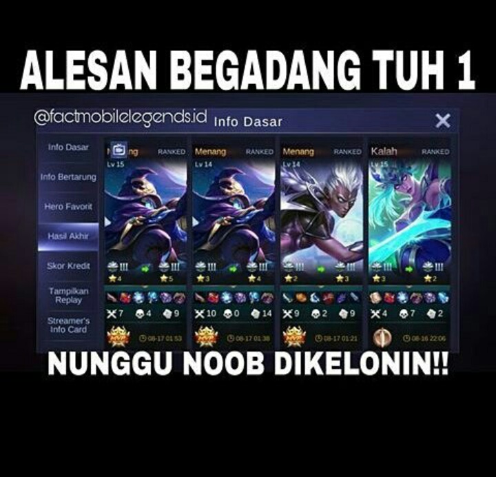 8 Gambar Meme Kocak Mobile Legends Terbaru