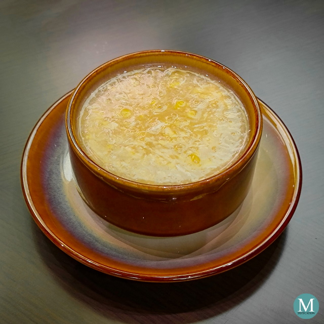 Cream of Corn Soup with Crab Meat by Xin Tian Di Chinese Restaurant at NUSTAR Resort