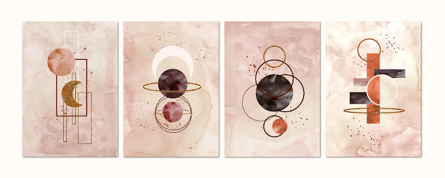 Hand Drawn Watercolor Covers - GraphicsMarket.net