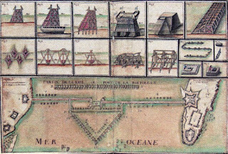 Plan de la digue de La Rochelle 1628