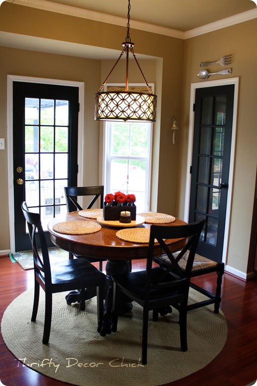 pendant light with drum shade