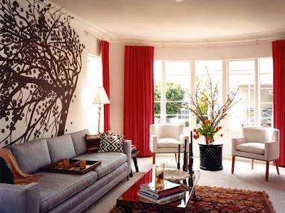 Living rooms In Red