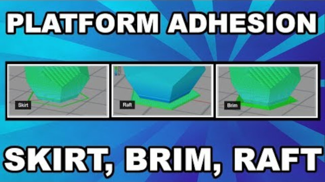 3D Printing - Βrim, skirt, raft explained