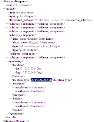 New Google Geocoding Web Service