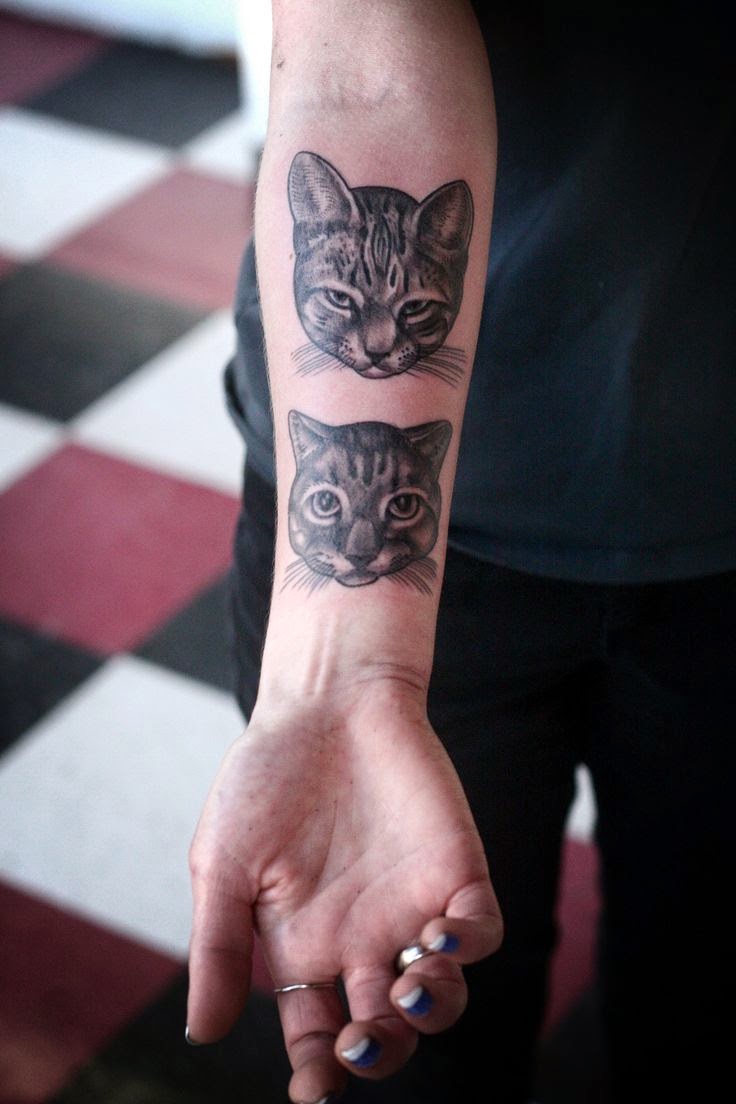 20 Most Beautiful happy Cat Tattoos Design & Ideas   