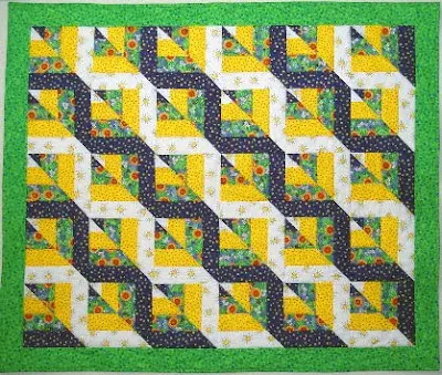 Twisted Rail Fence Quilt