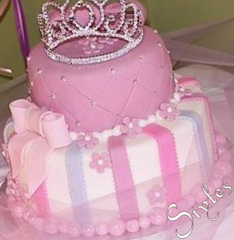 Baby Birthday Cake on Cakes By Styles  Baby Girl First Birthday