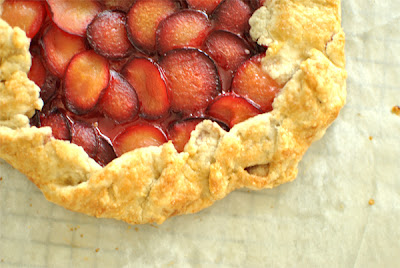 plum and almond galette