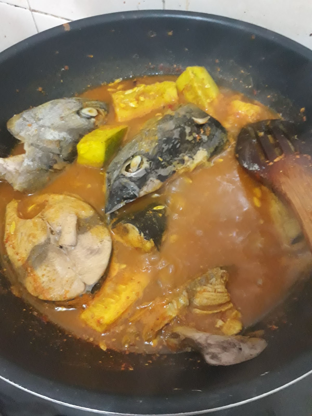 DANA: Resepi gulai kuning ikan aye @tongkol
