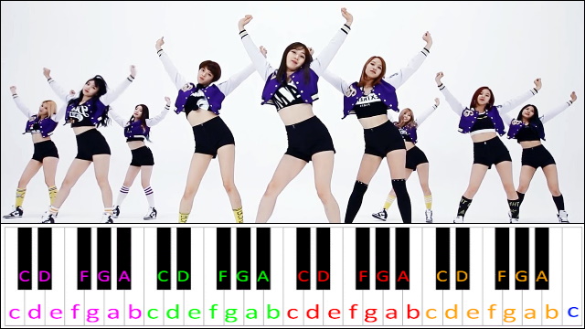 CHEER UP by TWICE Piano / Keyboard Easy Letter Notes for Beginners