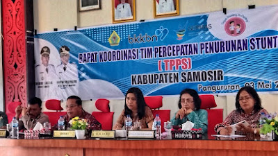 Tahun 2023, Prevalensi Stunting Kabupaten Samosir Turun 3,9 Persen 