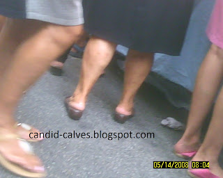 candid muscular calves
