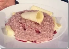 Risotto al barolo e toma Piemontese