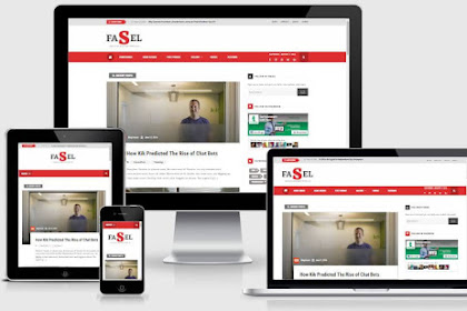 Download Fasel Responsive News, Magazine Blogger Template