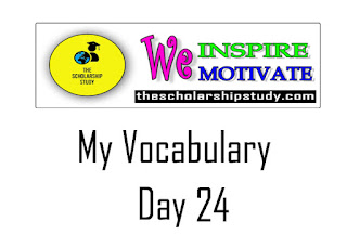 My Vocabulary Day 24