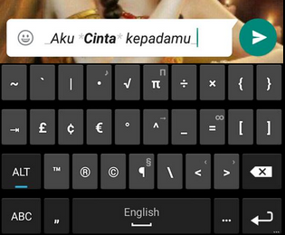 Cara Membuat Tulisan Tebal,Miring,Bergaris Pada Whatsapp