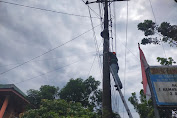 PLN Icon Plus Sumbagteng Segel Kabel Ilegal di Kecamatan Tampan Pekanbaru