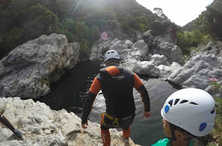 Barranquismo en el Barranco Guadalmina.