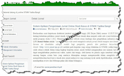 aplikasi pengelolaan jurnal online studi kasus di stmik