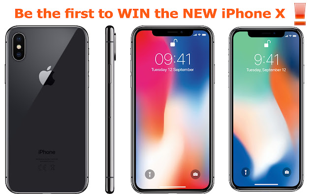 Be the first to WIN the NEW iPhone X! 