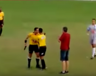 Árbitro saca arma durante jogo de futebol amador em MG