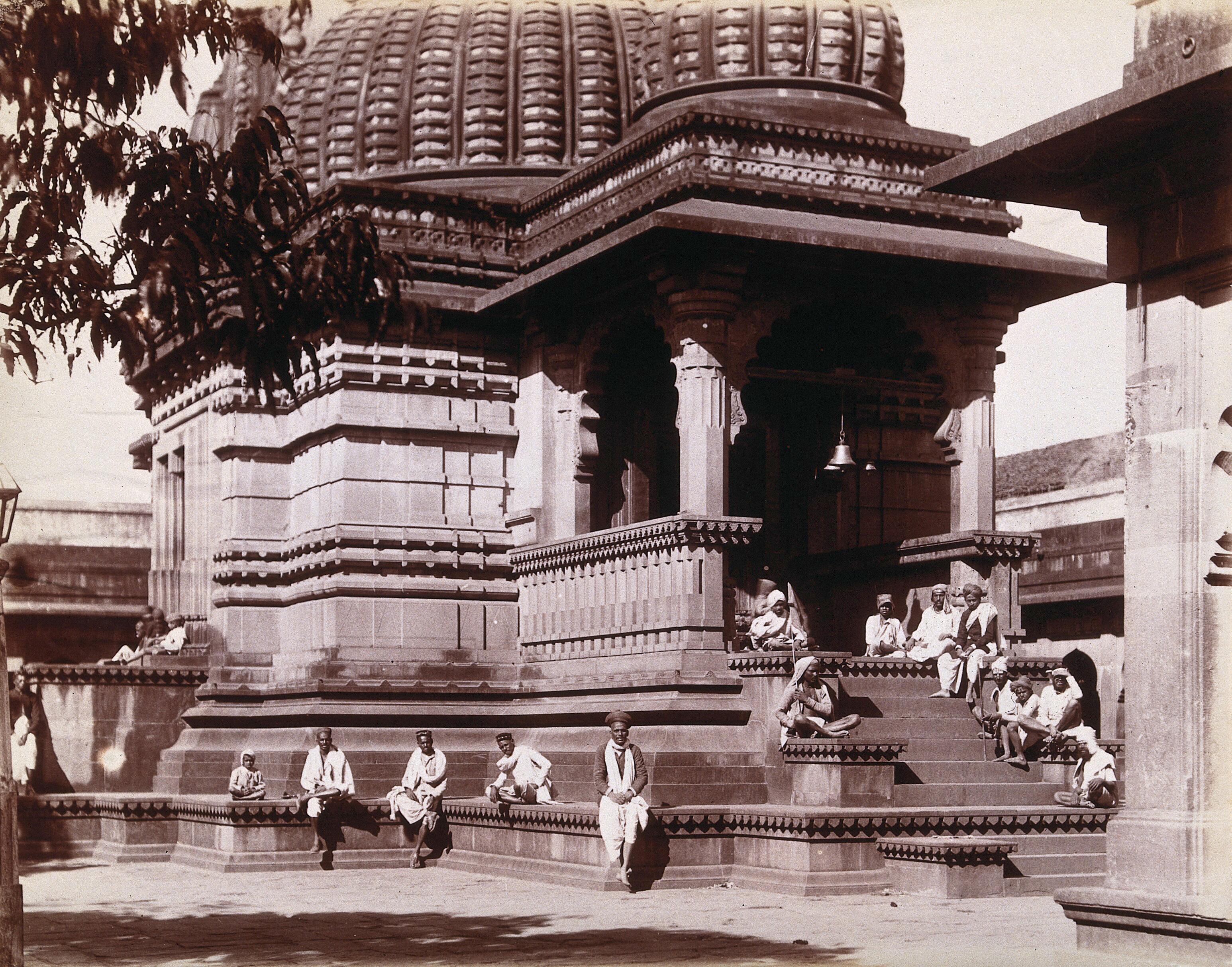 Kalaram Hindu Temple (Lord Rama), Nashik (Nasik), Maharashtra, India | Rare & Old Vintage Photos (1896)