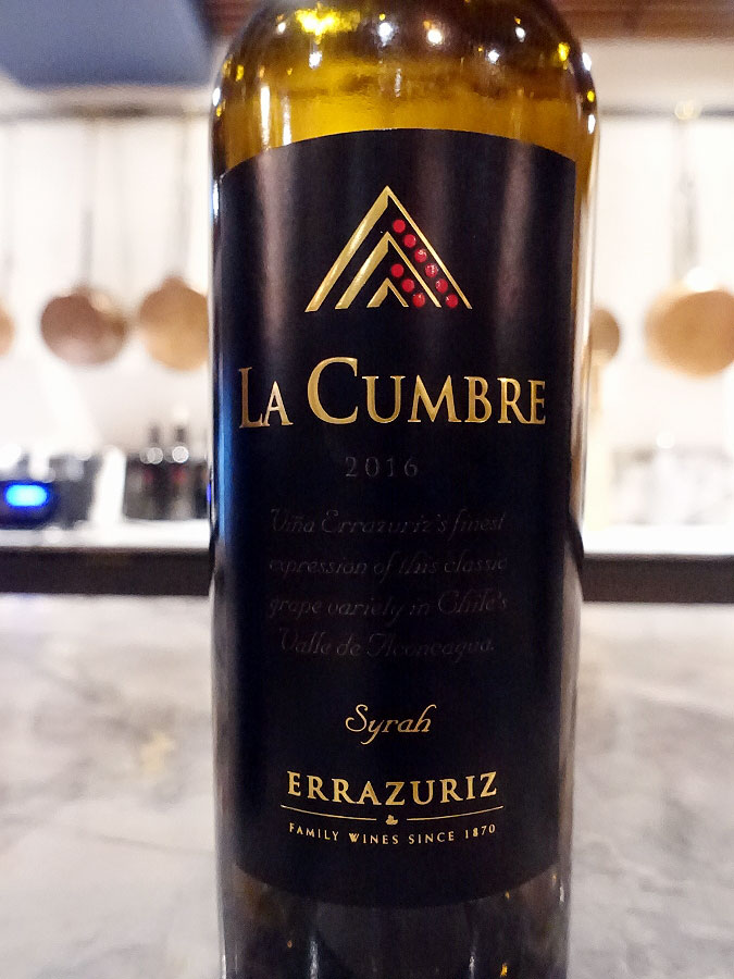 Errázuriz La Cumbre Syrah 2016 (92 pts)