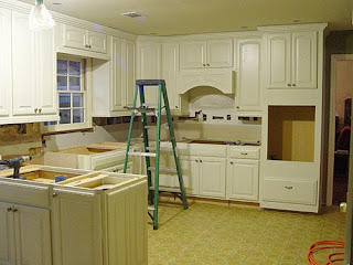 kitchen cabinets installed