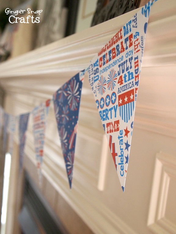 4th of July pennant banner