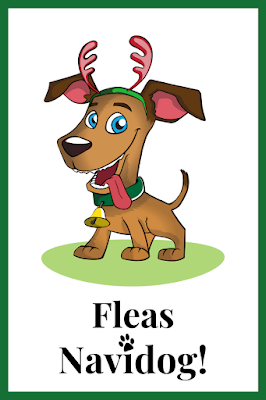 Free Printable Fleas Navidog Gift Tag