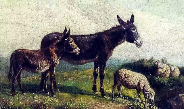 Der wilde und der zahme Esel - Aesop Fabel